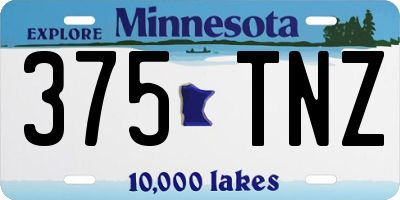 MN license plate 375TNZ