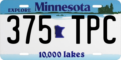 MN license plate 375TPC