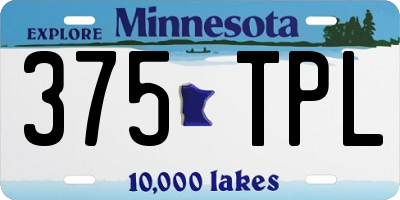 MN license plate 375TPL