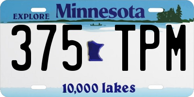 MN license plate 375TPM