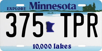 MN license plate 375TPR