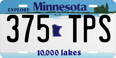 MN license plate 375TPS