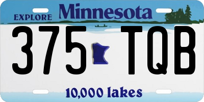 MN license plate 375TQB
