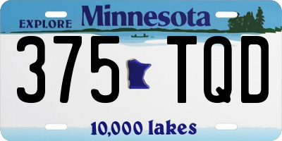 MN license plate 375TQD