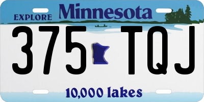 MN license plate 375TQJ