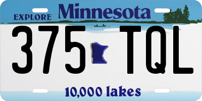 MN license plate 375TQL