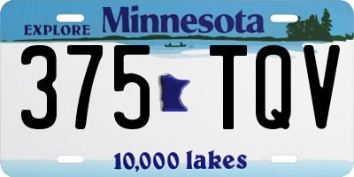MN license plate 375TQV