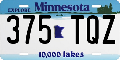 MN license plate 375TQZ