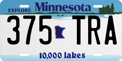 MN license plate 375TRA