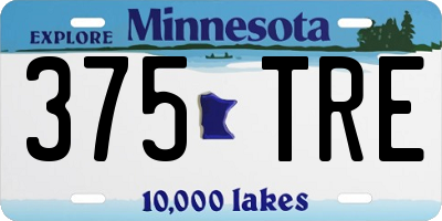 MN license plate 375TRE
