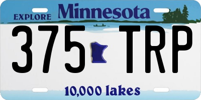 MN license plate 375TRP