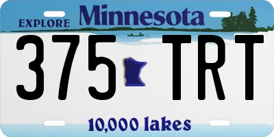 MN license plate 375TRT