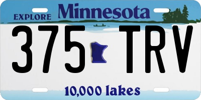 MN license plate 375TRV