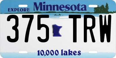 MN license plate 375TRW