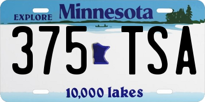 MN license plate 375TSA