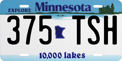 MN license plate 375TSH