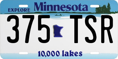 MN license plate 375TSR