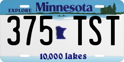 MN license plate 375TST