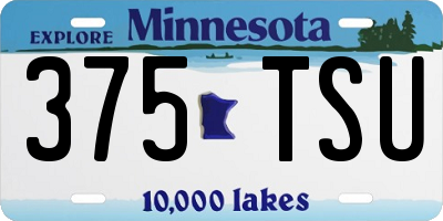 MN license plate 375TSU