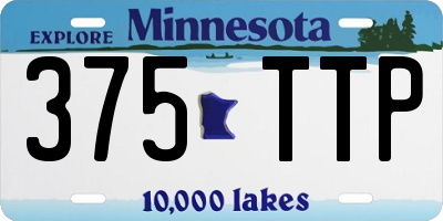 MN license plate 375TTP