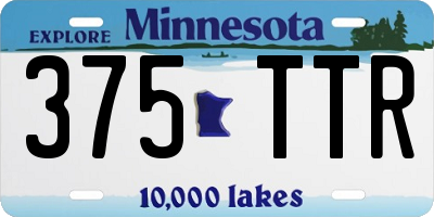 MN license plate 375TTR
