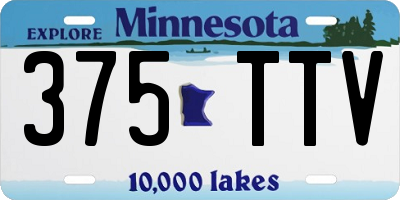 MN license plate 375TTV