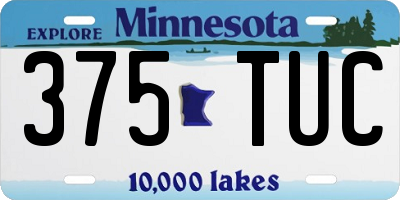 MN license plate 375TUC