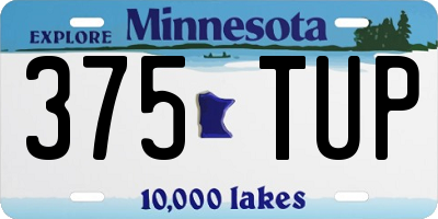 MN license plate 375TUP