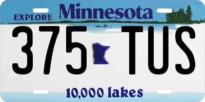 MN license plate 375TUS