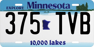 MN license plate 375TVB