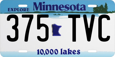 MN license plate 375TVC