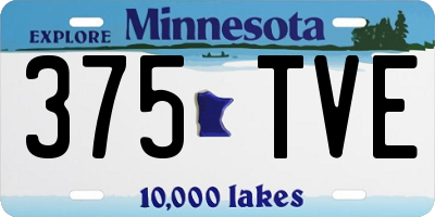 MN license plate 375TVE