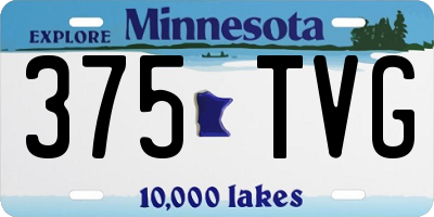 MN license plate 375TVG