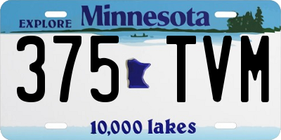 MN license plate 375TVM