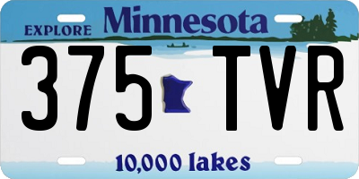 MN license plate 375TVR