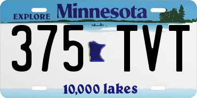 MN license plate 375TVT
