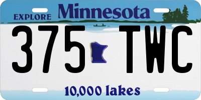 MN license plate 375TWC