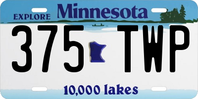 MN license plate 375TWP