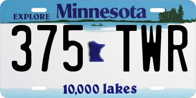 MN license plate 375TWR