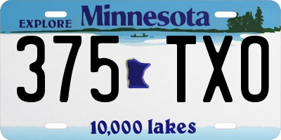 MN license plate 375TXO