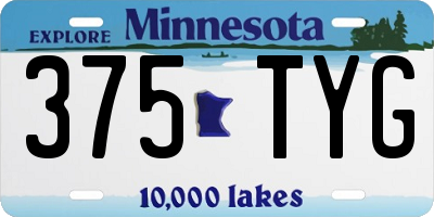 MN license plate 375TYG