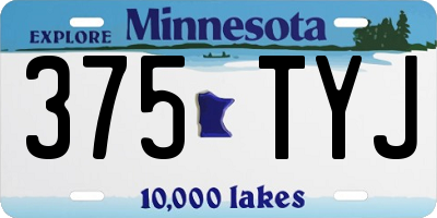 MN license plate 375TYJ