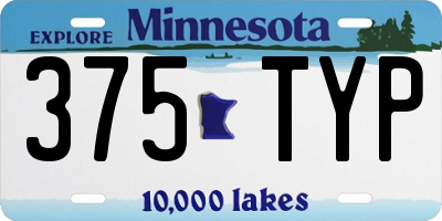 MN license plate 375TYP