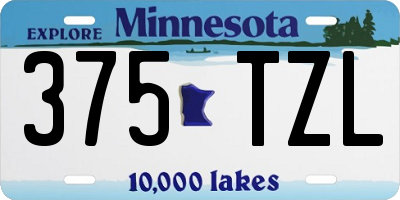 MN license plate 375TZL