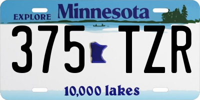 MN license plate 375TZR