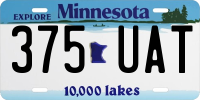 MN license plate 375UAT