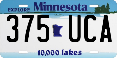 MN license plate 375UCA