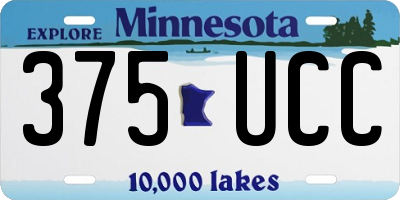 MN license plate 375UCC
