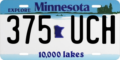 MN license plate 375UCH