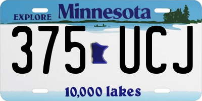 MN license plate 375UCJ